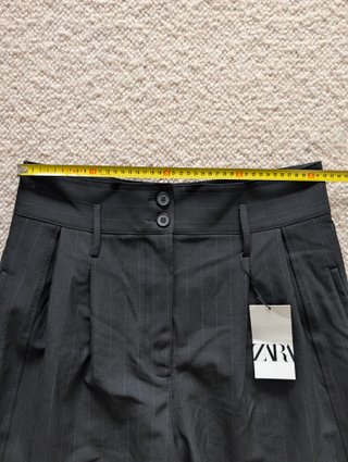 Bermudas Zara Talle Alto Rayas Diplomáticas