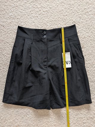 Bermudas Zara Talle Alto Rayas Diplomáticas