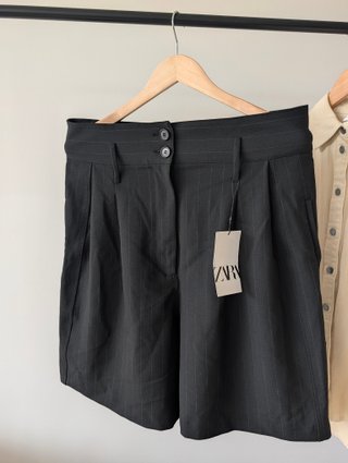 Bermudas Zara Talle Alto Rayas Diplomáticas