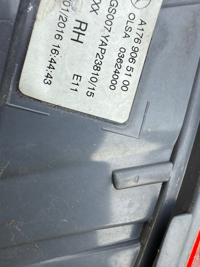 Pilotos Mercedes W176 LCI