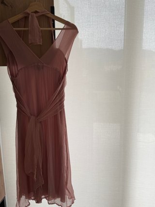 Vestido gasa ligero elegante favorecedor