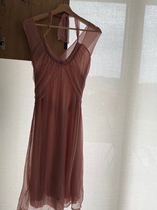 Vestido gasa ligero elegante favorecedor
