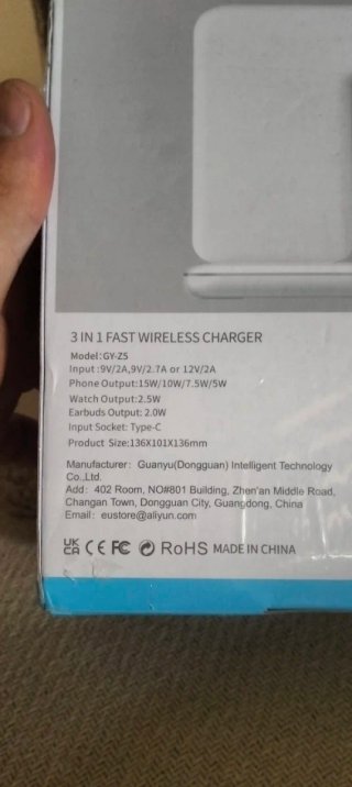 Cargador Inalámbrico 3 en 1 Blanco