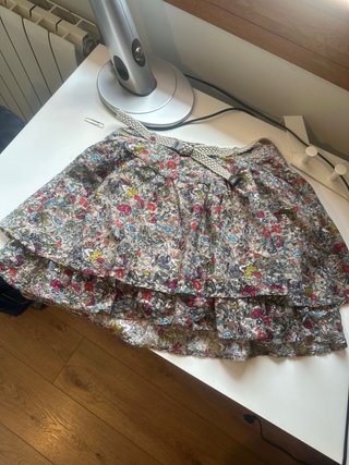 Falda de flores