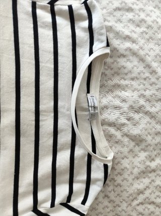 Camiseta Rayas Manga Larga Algodón Talla L