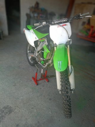 Kawasaki KXF250 2008 Motocross Verde/Blanco