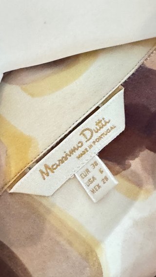 Camisa Massimo Dutti Estampada Seda