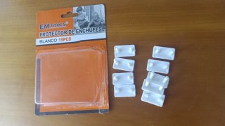 Protectores Enchufes Niños Blanco 9 uds