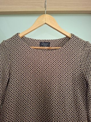Vestido estampado geométrico