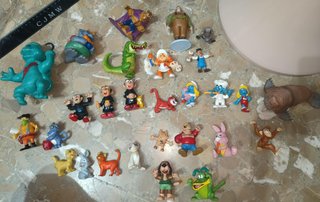 Super lote 28 figuras goma pvc años 80 90