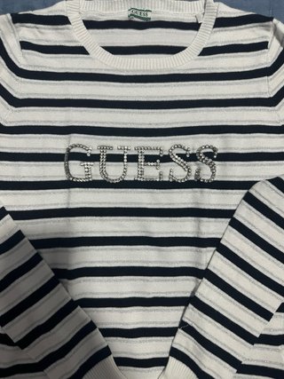Jersey Guess Mujer Rayas Brillantes