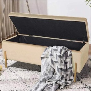 Cassapanca Pouf Contenitore Panca Sgabello Poggiapiedi in