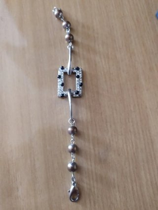 Bracciale donna vintage con strass