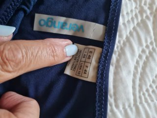 Braguitas bikini mujer azul y rojo