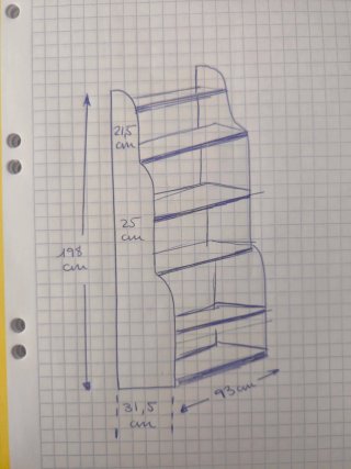 Estantería librería de madera (pack de 3)