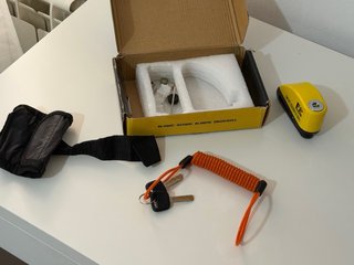 FR Sécurité Candado Moto,bici,patin Alarma 110 dba