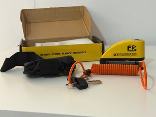 FR Sécurité Candado Moto,bici,patin Alarma 110 dba