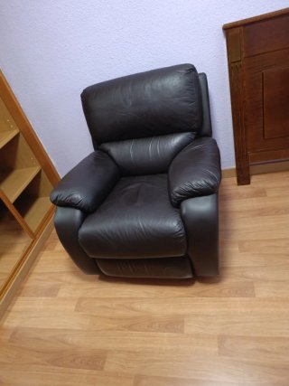 Poltrona reclinabile in pelle