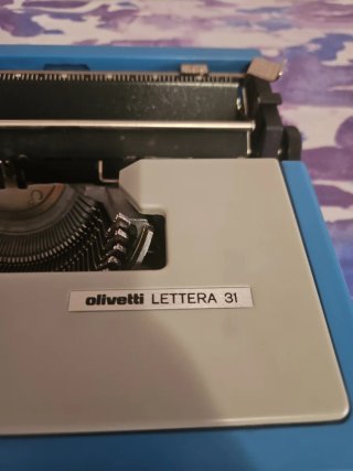 Olivetti Lettera 31 Máquina de Escribir Azul