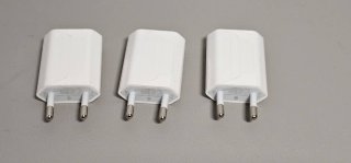 3 Cargadores Apple Originales USB