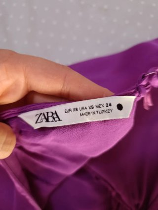 Top Zara Morado