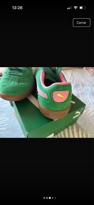Zapatillas Puma Palermo Verdes y Rosas