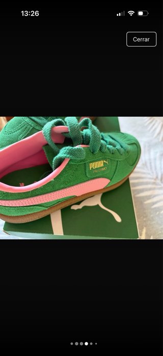 Zapatillas Puma Palermo Verdes y Rosas