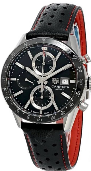 Correa TAG Heuer Negra Perforada