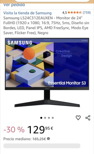 Monitor Samsung 24 Nero