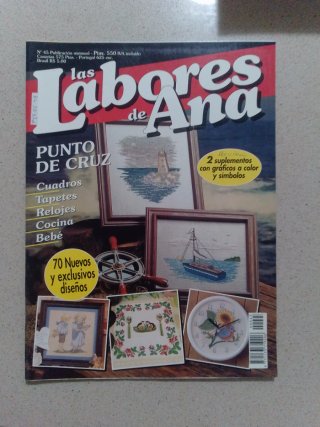 Lote de revistas vintage de bordados.Buen estado