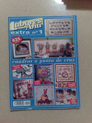 Lote de revistas vintage de bordados.Buen estado