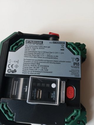 Linterna Parkside recargable PAAL 6000 C3