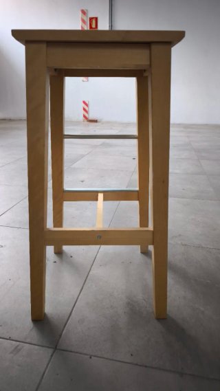 Taburete Ikea Madera y Metal