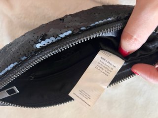 Bolso de mano lentejuelas negro