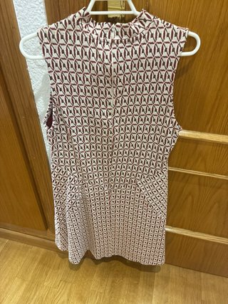 Vestido sin mangas estampado