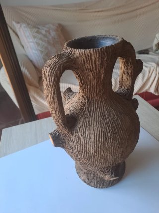 Jarrón Cerámica Diseño Árbol