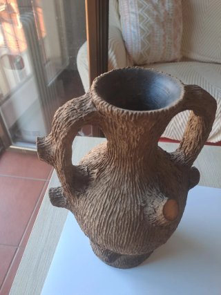Jarrón Cerámica Diseño Árbol