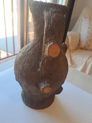 Jarrón Cerámica Diseño Árbol