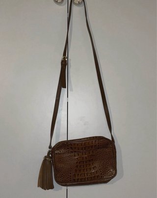 Bolso Uterqüe Marrón Cocodrilo
