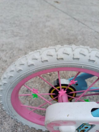 Bicicleta infantil 14 azul y rosa