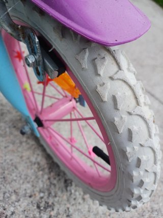 Bicicleta infantil 14 azul y rosa