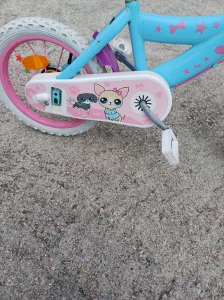 Bicicleta infantil 14 azul y rosa