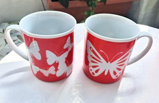 Tazas desayuno con mariposas  Shibata Japan