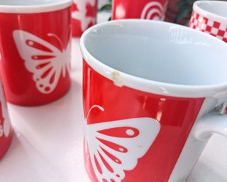 Tazas desayuno con mariposas  Shibata Japan