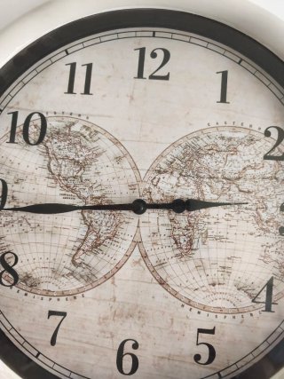 Reloj de Pared Decorativo Mapa Mundo