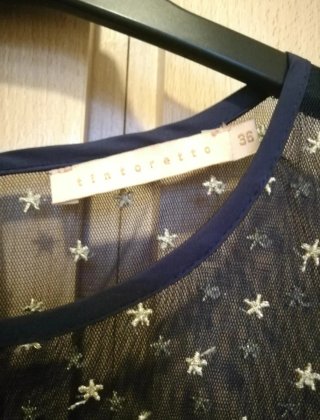 Vestido azul con estrellas