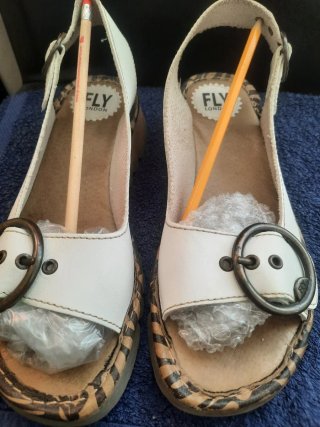 Sandalias Fly London Blancas Talla 38