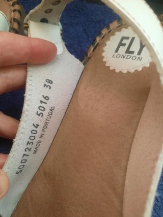Sandalias Fly London Blancas Talla 38