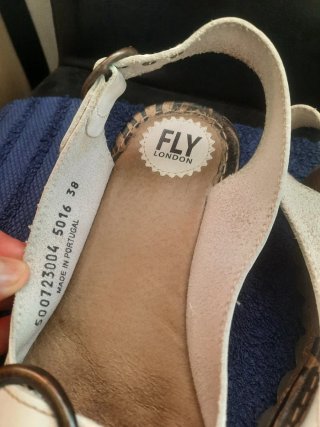 Sandalias Fly London Blancas Talla 38