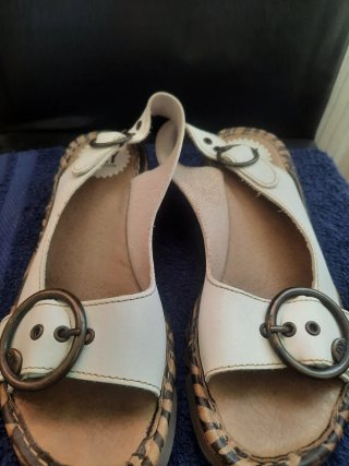 Sandalias Fly London Blancas Talla 38